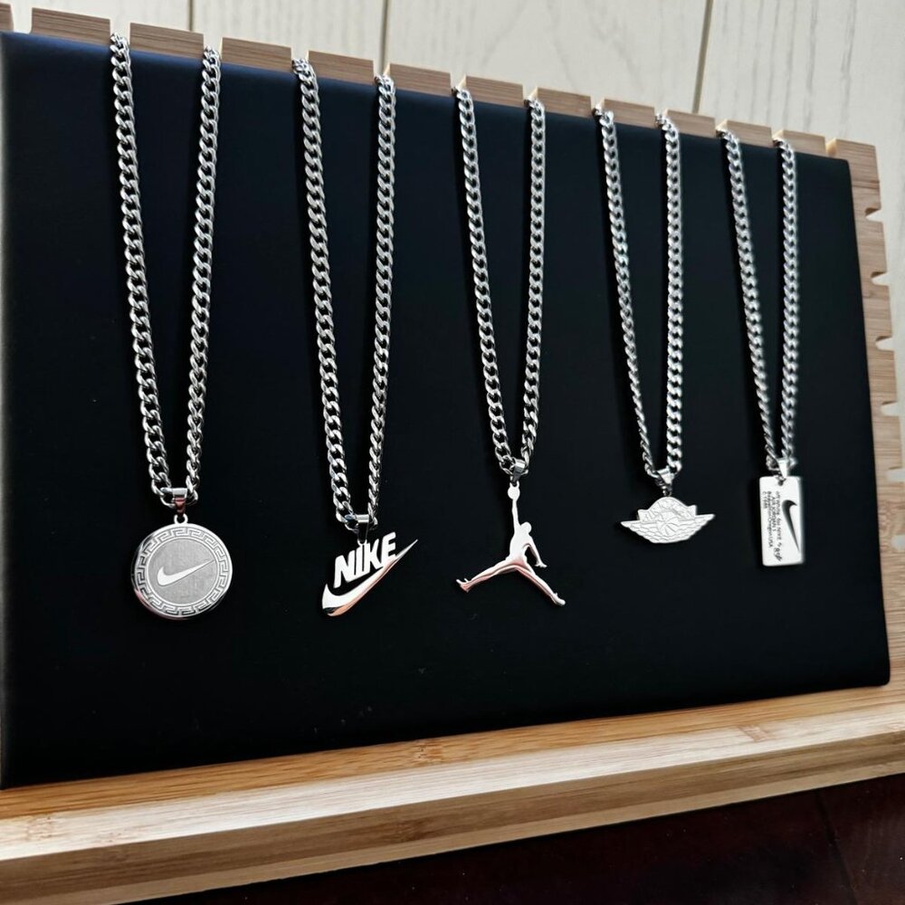 Nike Necklaces & Jordan Necklaces - 5 Pack Bundle - 5mm Cuban - 22" Silver Chain